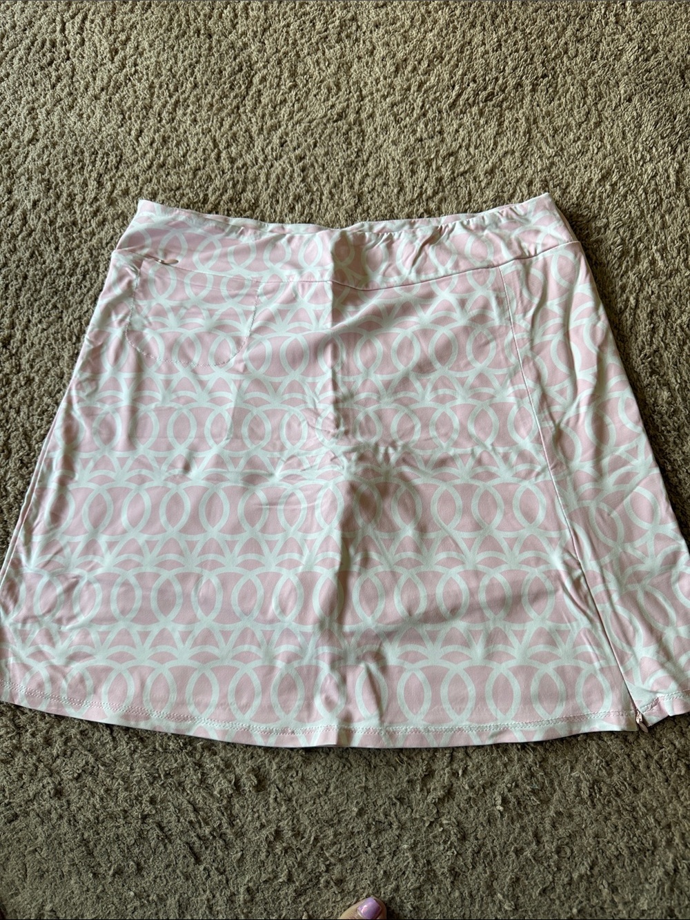 Lulu B Women's Pink Patterned golf skort